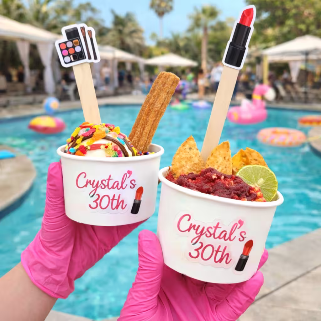 Dessert cart at event