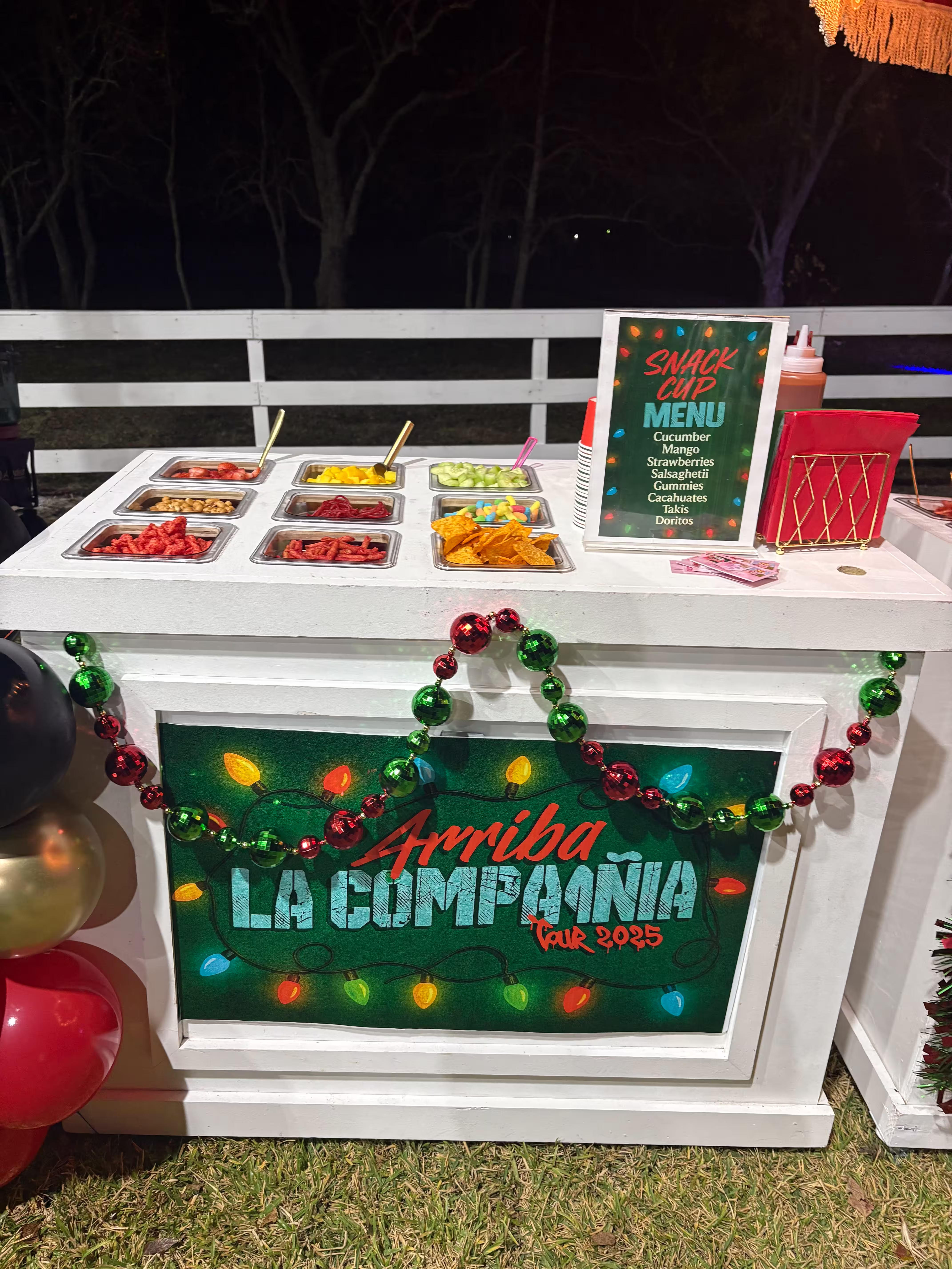 Mini pancakes toppings bar setup